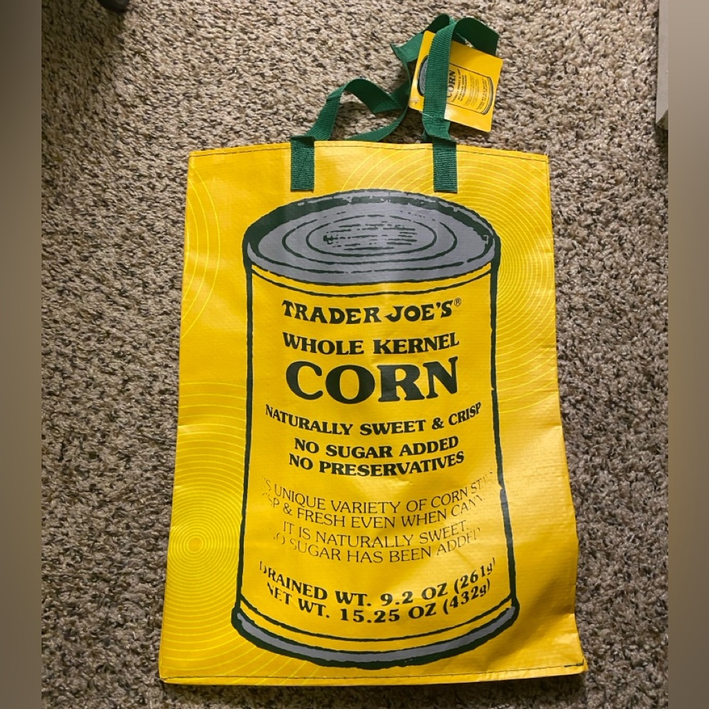 NWT RARE Trader Joe’s Corn Bag